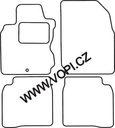 Autokoberce Nissan Note 2006 - 09/2013 Colorfit Fun (3251)